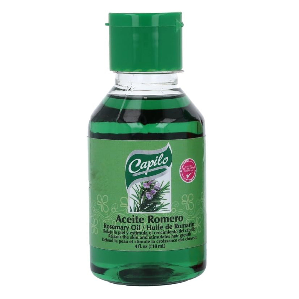 Capilo Rosemary Oil for Hair Growth and Soothes Dry Skin 4Oz (118ml)